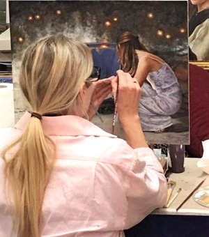 Nicole Hartmann kreiert ein fotorealistisches Gemälde